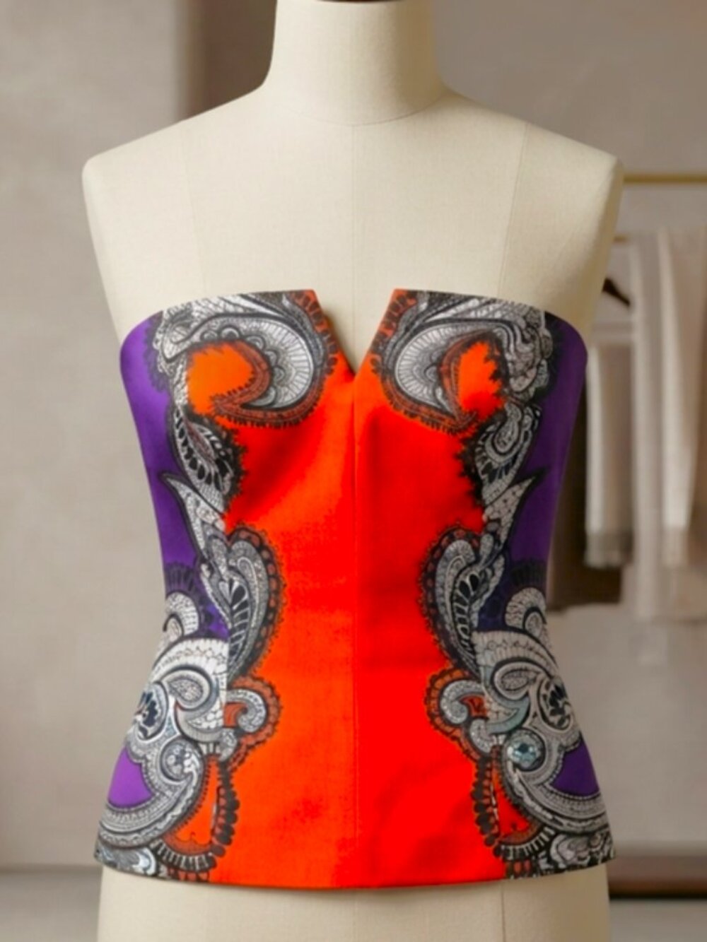 Trina Turk Los Angelos Bustier Top Sz 10